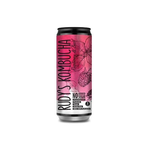 Rudy's Kombucha Raspberry & Basil (9x330ml)