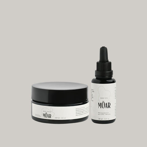 MOAR Body Oil and Scrub set