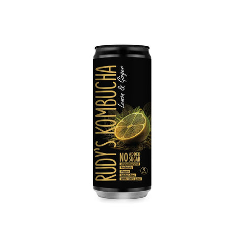Rudy's Kombucha Lemon & Ginger (9x330ml)